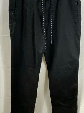 Reyn Spooner Men's Solid Beach Pant Black Cotton Drawstring Size XL NWT